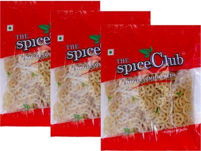 

The Spice Club Pappad Fryums Potato Wheel (Crunchy and Tasty, Ready to Fry) - Fryums 250 g(Pack of 3)