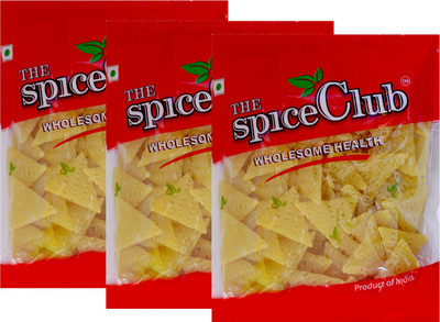 

The Spice Club Pappad Fryums 3D Triangle (Crunchy and Tasty, Ready to Fry) - Fryums 250 g(Pack of 3)