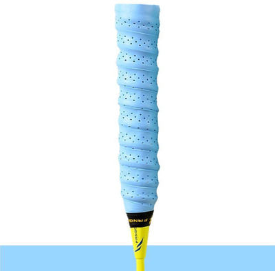 

QUINERGYS ™ Sky blue - Super 2- Pack Absorbent Tennis Wrap Over Grip with Airhole Extra Tacky Grip(Blue, Pack of 2)