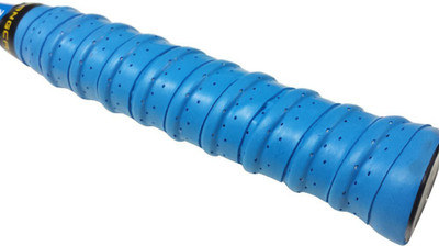 

QUINERGYS ® Aquamarine - Super 2- Pack Absorbent Tennis Wrap Over Grip with Airhole Chevron Grip(Blue, Pack of 2)