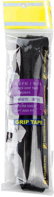 

QUINERGYS ™ Coffee Black - Buffed Cushion Perforated Racket Grip Pack of 2 Tacky Touch Grip(Black, Pack of 2)