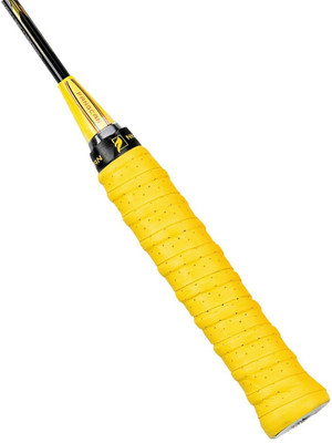 

QUINERGYS ® Lemon Yellow - Buffed Cushion Perforated Racket Grip Pack of 2 Super Tacky Grip(Yellow, Pack of 2)