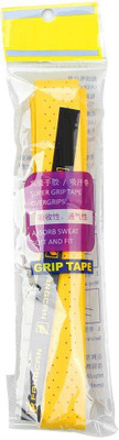 

QUINERGYS ® Glow Yellow - Anti-slip Badminton Tennis Racquet Racket Grip Overgrip Tape Contoured Grip(Yellow, Pack of 1)