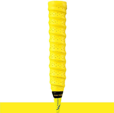 

QUINERGYS ™ Clover-Lime - Super 2- Pack Absorbent Tennis Wrap Over Grip with Airhole Smooth Tacky Grip(Yellow, Pack of 2)