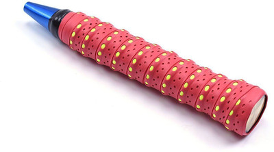 

QUINERGYS ™ Dense Red - Anti-Slip Handle Grip Wrap with Bump Tape for Badminton Tennis Bicycle Bike Golf Club Baseball Bat Fishing Rod Handle Bar, Moisture Absorb Cushtac Grip(Red, Pack of 1)
