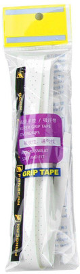 

QUINERGYS ™ Ivory White - Overgrip PU soft Tape for tennis and badminton racket bike bar Diamond Grip(White, Pack of 3)