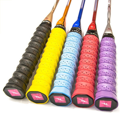 

QUINERGYS ® Multicolor-9 - 5 Pack Tennis Badminton Racket Overgrips for Anti-slip and Absorbed Moisture Grip, Multicolor Chevron Grip(Multicolor, Pack of 5)