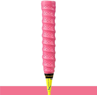 

QUINERGYS ™ Rose Red - Super 1- Pack Absorbent Tennis Wrap Over Grip with Airhole Smooth Tacky Grip(Red, Pack of 1)