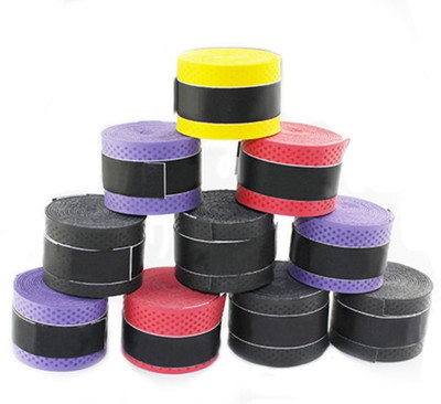 

QUINERGYS ™ Multicolor-10 - Slip Grip Squash Rackets Fishing Tennis Badminton Rackets Absorb Sweat Absorption Handle Grip Wrap Tape Dry Feel Grip(Multicolor, Pack of 10)