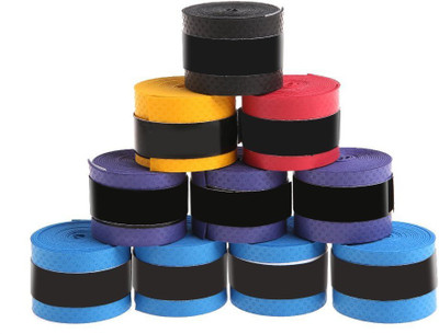 

QUINERGYS Tennis Racket Grip Tape Diamond Grip(Multicolor, Pack of 10)