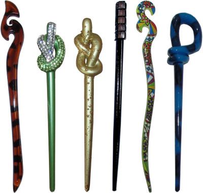 

GUJRAT Combo of Multi Color Juda Sticks Bun Stick(Multicolor)