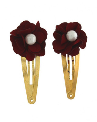 

Anuradha Art Jewellery HP-480 Hair Pin(Red)