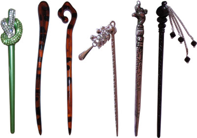 

Hash Combo of Multi Color Juda Sticks Bun Stick(Multicolor)