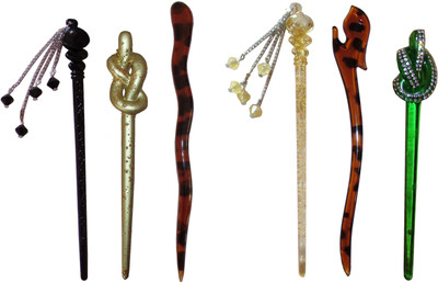 

SHIKAA Combo of Multi Color Juda Sticks Bun Stick(Multicolor)