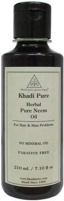 

Khadi Pure Herbal Pure Neem Oil - Mineral Oil & Paraffin Free Hair Oil(210 ml)