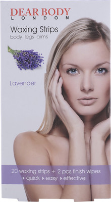

Dear Body London Waxing Strips Body Legs Arms lavender Strips(20 Strips)