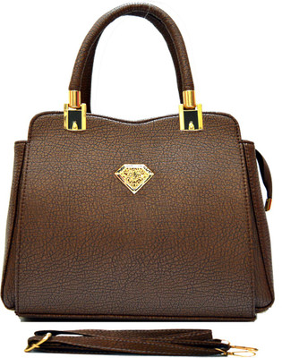 

AGINOS Hand-held Bag(Brown)