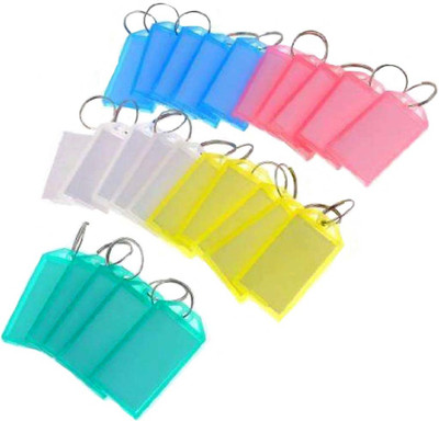ShopTop Pack of 25 Name Tag Key Chain Key Chain