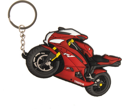 

Techpro Doublesided Red Yamaha R1 Bike Key Chain(Multicolor)