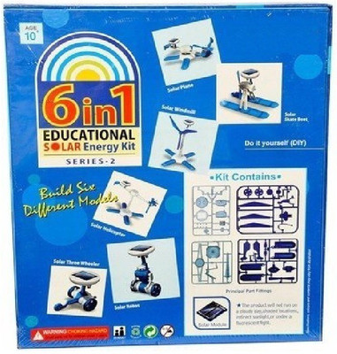

WaterMelon 6 - in - 1 Educational Solar Energy Kit Series 2(Multicolor)