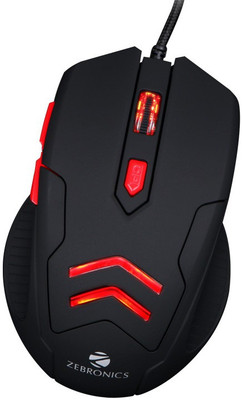 

Zebronics Feather Wired Optical Gaming Mouse(USB 2.0, Black)