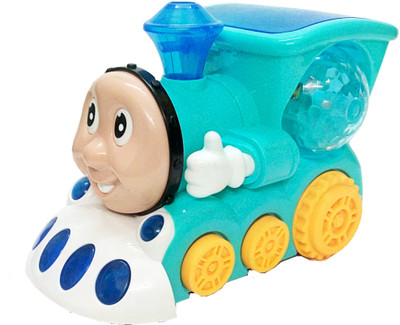 

TALKING GANESHA Bump and Go Musical Tomas Engine Train with 4D Light and Sound for Toy for Kids - Multicolor(Multicolor)