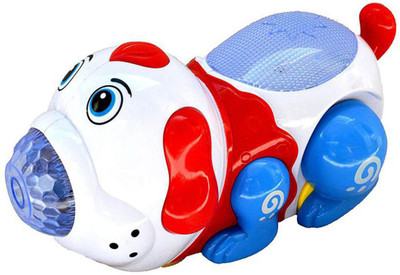 

FLAME 360 Degree DOG with Bone, Reflected 3D Lights & Wonderful Flash Music(Multicolor)