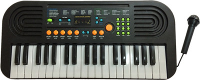 

Babysid Collections Keyboard for Kids Learning 37 Mini Keys with Mic Size : 45 x 21 x 5 cm(Black)