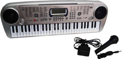

FEMININE STYLE 5407 54 KEYS BANDSTAND MUSICAL AND DIGITAL PIANO WITH 6 AA FREE BATTERIES (Multi color)(Multicolor)