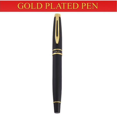 Hayman 24 CT Gold Plated Roller Ball Pen(Ink Color - Blue)