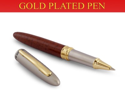 Hayman Picasso Parri 24 CT Mini Gold Plated Roller Ball Pen(Blue)