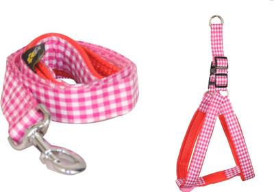 

JKM STORE Dog Harness & Chain(, Pink