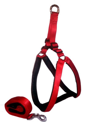 

JKM STORE Dog Harness & Chain(, Red