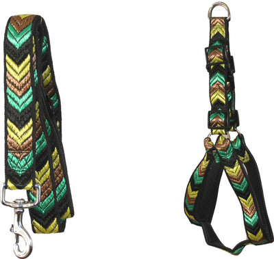 

JKM STORE Dog Harness & Chain(, Green