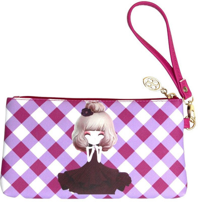 

Shopat7 Adorable Chinese Girl Featured Artifical Leather Pencil Pouch,Hand Pouch To Store Your Valuables For Kids/Teenagers/Women(Small Size) Pouch(Pink)