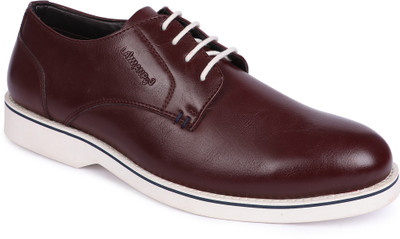 LAWMAN PG3 Corporate Casuals For Men(Maroon