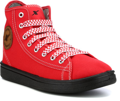 

Sparx SM-65 Canvas Sneakers For Men(Red, White)