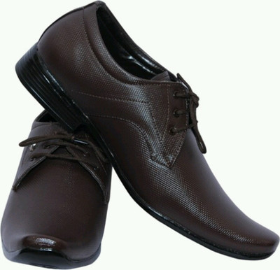 

Smoky Brown Party ware Formal Lace Up Shoes For Men(Brown)