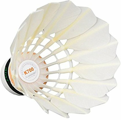 

kawasaki King Kong 700 Composite Cork Shuttle Feather Shuttle - White(Slow, 75, Pack of 12)