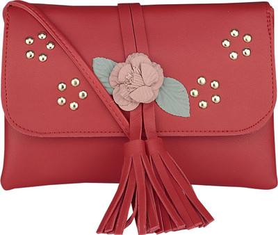 

Nupur Girls Evening/Party, Casual, Formal Maroon PU Sling Bag