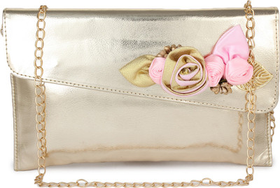 Style Villaz Girls Evening/Party Pink Leatherette Sling Bag