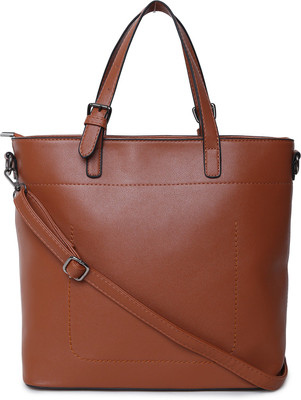 

Couch Potato Women Casual, Evening/Party, Formal Brown Leatherette Hand-held Bag