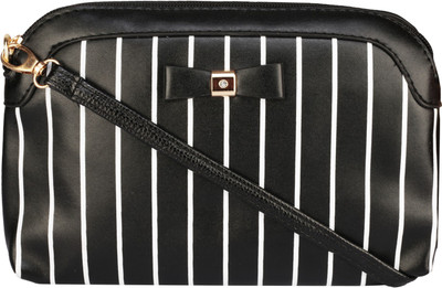 

Nupur Girls Casual Black PU Sling Bag