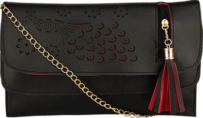 

Nupur Women Evening/Party, Casual, Formal Black PU Sling Bag