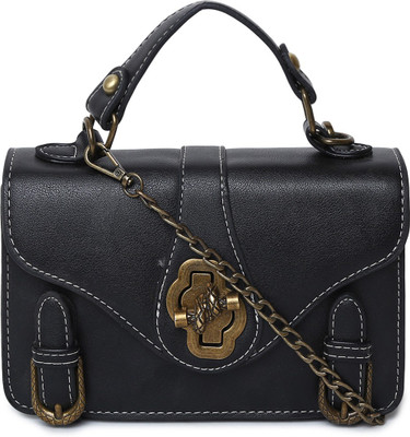 

Couch Potato Women Casual, Evening/Party, Formal Black Leatherette Sling Bag
