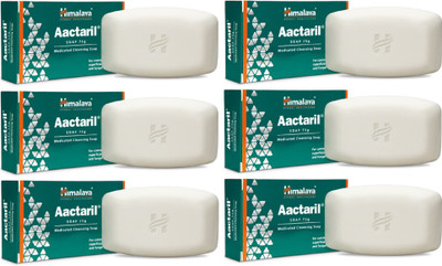 

Himalaya Aactaril medicated cleansing soap pack of 6(450 g, Pack of 6)