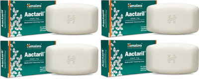 

Himalaya Aactaril medicated cleansing soap pack of 4(300 g, Pack of 4)