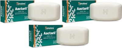 

Himalaya Aactaril medicated cleansing soap pack of 3(225 g, Pack of 3)