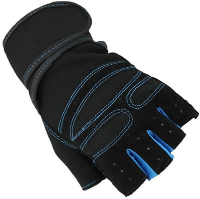 

GOCART 1 Pair New Casuals Weight Lifting Training Fitness Workout Wrist Wrap Exercise Gloves Gym & Fitness Gloves (Free Size, Black)
