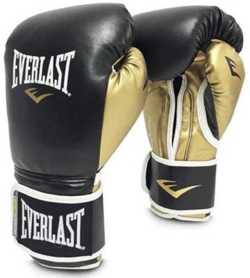 

Everlast Powerlock Training -10oz Boxing Gloves (M, Black, Gold)